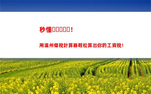 省錢秘籍：輕松計算個人所得稅，月月省錢！